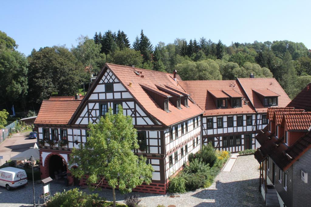 Hotel Goldener Hirsch Suhl Buitenkant foto